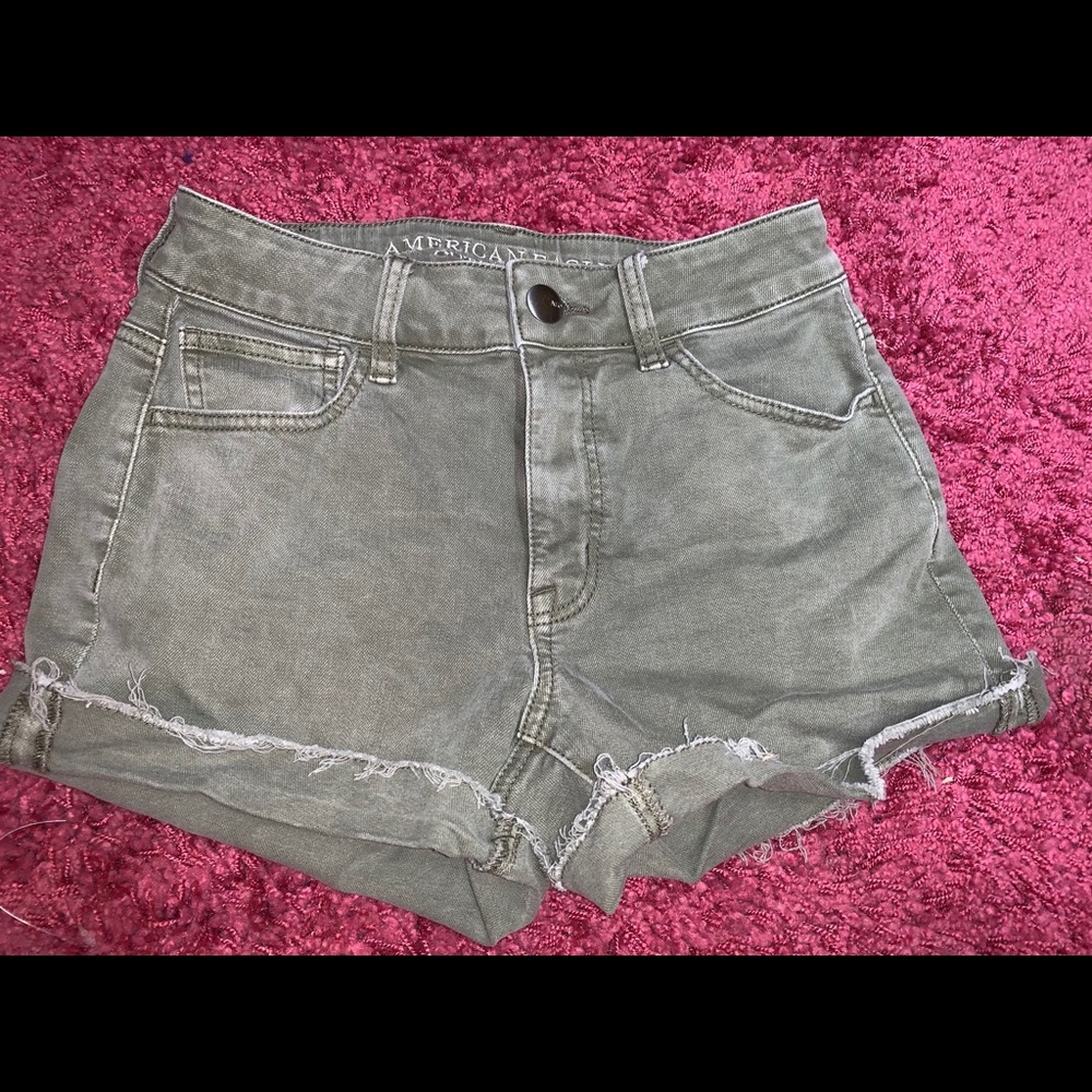 American eagle super super stretch hi rise shortie